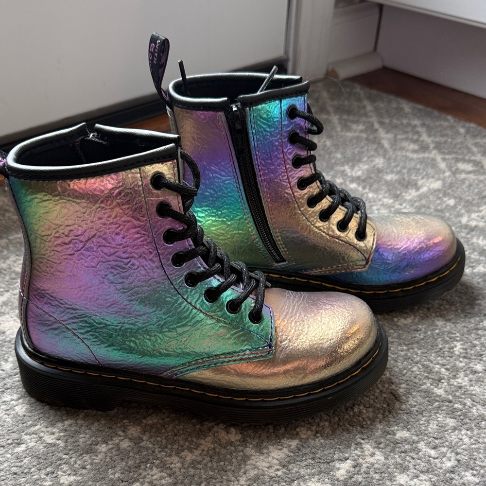 Dr. Marten AirWait Holographic Kids Boots